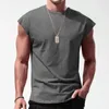 Ethnic Clothing Sleeveless Slim T-shirt For Men Round Neck Cotton Casual Tops Middle East Male Summer Fashion Fitness Tank Top Daily Clothes