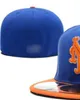 2023 Baseball masculin Full Fermed Caps Summer Navy Blue Letter Bone Men Femmes Black Color toutes les 32 équipes Sport décontracté Chapeaux ajustés à plat "YM" New York Mix Colors A3