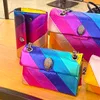 Echtes Leder Kurt Geiger Umhängetasche für Mann Schulterhandtasche Luxus London Rainbow Bags 7a Mini Speedy Sunshine Designer Damen Mann Sling Clutch Tote Chain Taschen