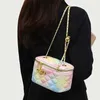 Cheap Purses on sale Camellia Blossom Bag Genuine Leather One Shoulder Small for Women Summer Mini Golden Ball Diamond Chain