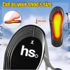 靴部品アクセサリーUSB電気加熱靴インソールフィート用男性冬靴バッテリー暖房靴靴靴