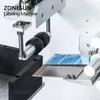 ZONESUN XL-T803 modèle semi-automatique PET en plastique Arc Surface bouteille plate autocollant étiqueteuse Machine de distribution d'étiquettes