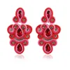 Lampadario penzolante KPacTa Fashion Soutache Orecchini pendenti lunghi Gioielli stile etnico Accessori donna Orecchini pendenti fatti a mano Oorbellen 230505