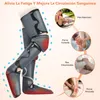 Masseurs de jambes Masseur à compression d'air chauffé pour les pieds et les genoux favorisent la circulation sanguine soulagent la douleur dans les pieds et les genoux 230505