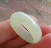 Bagues de grappe certifiées chinoises naturelles Hetian Neprite Jade Circle Ring Us No. 8 9 10 11 12