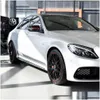 ملصقات السيارة 2pcs/مجموعة ملصقات زخرفة تنورة جانبية للطبعة من أجل Benz C Class W205 C180 C200 C300 C350 C63