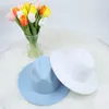 Stingy Brim Hats Women Fedora Hat с твердым цветом, ощущаемая для мужчин, зимняя панама Gamble Jazz Black Beige Cap Fashion 30 Colors