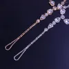 Anklets Gold Silver Color Simple Fashion Shining Rhinestone Chain Toe Ring For Women Beach Bohemia Foot Jewelry