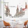 Bakgrundsbilder Creative European Building Wall Stickers sovrum heminredning vardagsrum soffa bakgrund vägg dekoration självhäftande klistermärke 230505