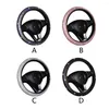 Steering Wheel Covers Women Girls Bling Cover Fashion Car Interior Driver Easy Install 15 Inch Driving Anti Slip Universal Foldable