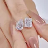 Moissanite Diamond Ring 100% Real 925 스털링 실버 파티 웨딩 밴드 rings 여성 신부 약속 보석 선물