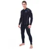 Wetsuits Drysuits 2MM Neoprene Rubber Diving Suit Men's Split Dive Thickened Warm Surfing Front Zipper Top Water Sports Swimming Diving Top J230505