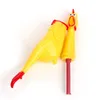 Poulet criant jouets pour chiens jouet de poulet couinant en caoutchouc jaune nouveauté et poulet en caoutchouc Durable pour animaux de compagnie et chat