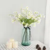 Decorative Flowers 10Pcs/lot Korean Bride Holding Bouquet Simulation Chamomile Fake Flower Living Room Home Decoration Artificial Daisy