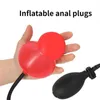 Sex Toy Masseur Gourde Bouchons anaux gonflables pour débutant Dilatateur masculin Facile à insérer Mini Plug anal extensible Bdsm Jouets pour adultes Hommes/femme/gay