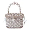 French Niche 2023 New Tide Pearl Bag Female Summer Ins Bucket Bag Alles Diagonal Span Bird Cage Bag