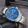 Polshorloges voor mannen 2024 Nieuwe heren horloges vijf steken Alle Dial Work Quartz Watch Bo Top luxe merkontwerper Chronograph Clock Steel Belt Men Fashion