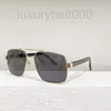 Lunettes de soleil de styliste New Tiktok blogueur, style senior, personnalité, mode masculine, littérature et art polyvalent WX19