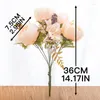 Decorative Flowers Classic European Peony Retro Artificial Flower High Quality Fake Rose Home Party Silk Wedding Banquet Table Bouquet