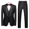 Men's Suits Blazers British Style Men Jacquard Suits New Business Wedding Banquet Party Dresses Set Homme Slim Fit Clothing Size 6XL-S 230505