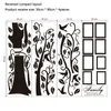 Fonds d'écran Grand 250*180cm/99*71in Noir 3D DIY Po Arbre PVC Stickers Muraux/Adhésif Famille Stickers Muraux Art Mural Décor À La Maison Livraison Gratuite 230505