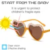 Güneş gözlüğü pembe gri aşk kalp çiçek çocukları UV koruma kişiselleştirilmiş bebek gözlükler çocuk erkek kız güneş gölge gözlükleri 2023Sunglasses