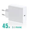 45W 20V 2.25A USB Type C PD Charger USB C Power laptopadapter voor MacBook Pro 12 13 Huawei Matebook HP Dell XPS Notebooks