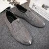 Dress Shoes Men s Flat Casual Leather Loafers A Pedal Lazy for Men Plus Size Mocassin Homme Fashion 230504