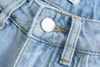 Women's Jeans Maxdutti Denim Pants Women American Vintage Mom Washed Pleated High Wasit Loose Radish