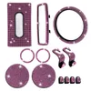 New 13Pcs Women Car Accessories Car Hook Steering Wheel Cover Tissue Box Rearview Mirror Cup Coaster Start Button Sticker Decor Suit