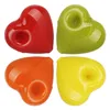Latest Smoking Colorful Love Heart Style Pyrex Thick Glass Pipes Portable Filter Tube Dry Herb Tobacco Spoon Bowl Handpipes Hand Handmade Cigarette Holder DHL