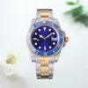 Automatyczne 40/41 mm designerskie stalowe stalowe klamra mechaniczna Wodoodporna Wodoodporna Sahire Glass Watch Dhgate, zegarki modowe 437385 es