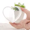 Gift Wrap 5pcs Heart Shape Clear Acrylic Favor Boxes Shaped Box Small Container Candy