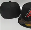 Mäns baseball full stängd mössor sommar true fit hip hop trucker hatt pappa gorras hombreball ben män kvinnor 32 lag avslappnad sport plattmonterade hattar en Arizona mix färger