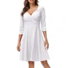 Personnalité de vêtements ethniques Robe vintage de couleur unie Conception simple et exquise Convient à toutes les occasions Robes pour adolescents Casual