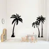 Tapety Zestaw 3 150 cm szerokości palmy letni plażowa naklejka na plażę salon Palm Palm Tree Summer Plant Plant Nacka do sypialni winyl 230505