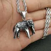 Pendant Necklaces Trendy African Elephant Fashion Charm Men's Hip Hop Punk Jewelry Animal Accessories Without Chain