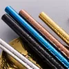 Colored 12MM Smoothie Straw Bubble Tea Straw Stainless Steel Milky Tea Drink Straw