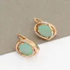 Dangle Earrings 2023 Trendy Egg Shape Design Beautiful For Women Gold Color Luxury High Quality Unusual