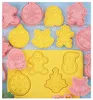 Baking Moulds Cartoon Christmas Tree Snowflake Gingerbread Man Fondant Mold Cookie Cutter Tool DIY Creative