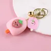 Keychains Makersland Pink Cute Keychain for Keys Lovely Strawberry Dream Keyring Women Sweet Bag Car Key Accessories 2023