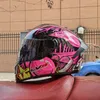 Hełmy łyżwia Profesjonalne bezpieczeństwo podwójne obiektyw motocyklowy kask Cross Country Full Face Helmet Capacete Dot zatwierdzony Casco Moto 230505