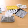 Caixas de lenço de papel guardanapos de algodão e papel toalha de papel de pano de tecidos Bolsa de tecido à prova d'água à prova d'água para carros caixas de tecido interno do escritório em casa Z0505
