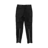 Pantalons pour hommes Hip hop Noir Cargo Pantalon évasé Harajuku Streetwear Retour Zip Up Joggers Lâche Casual Pantalon Large Jambe pour Femmes 230428