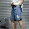 Mäns shorts herr sommar tunna byxor snabb torkad is silkes casual mesh röd lös sport capris par strand streetwear