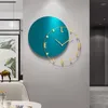 Wall Clocks Modern Luxury Watch Living Room Nordic Quartz Bedroom Hanging Clock Metal Creative Art Design Horloge Interior Decor