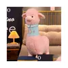 Poupées En Peluche 1Pc 5070100Cm Alpaga Coussin Câliner Mouton En Peluche Lama Pop Animal Jouet Pour Enfants Doux Oreiller Maison Bébé Cadeau D'anniversaire J2207 Dhdzv