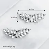 Broches Paires De 2 PCS Argent Plaqué Chaussure De Mariée Clip Chaussures Bijoux Décoration Cristal Boucle Pour La Fête De Mariage