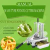 Commercial Vegetable Fruit Dicer Cutter 7mm 10mm 14mm Blad Hem Potatis Tomatmat Slicer Chopper Manual Skärmaskin