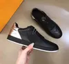 Heren Casual schoenen Lederen sneaker Low Top Runner Beverly Hills Lace Up Outdoor Skate Flats Luxury merk Wit zwart kalf leer met doos stofzak 38-46EU